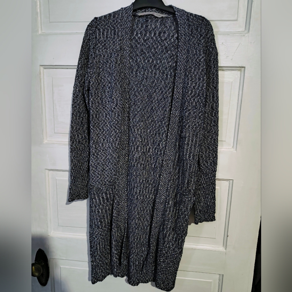 Athleta Heathered Blue Cardigan
